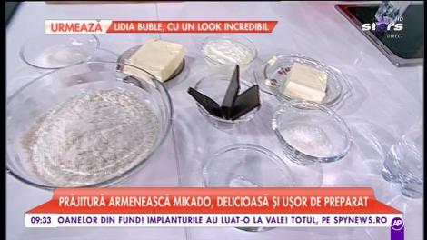 Prăjitura armenească Mikado, delicioasă și ușor de preparat