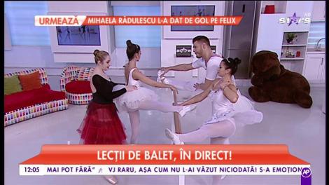 Răzvan Botezatu, Natalia Mateuț și Raluca Dumitru iau lecții de balet