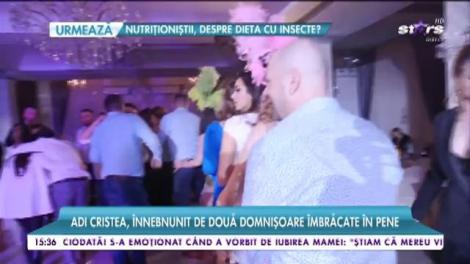 Adrian Cristea, înnebunit de două domnișoare îmbrăcate în pene