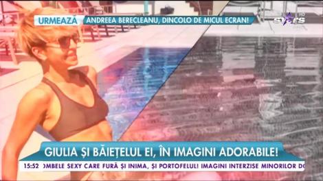 Giulia şi băieţelul ei, în imagini adorabile