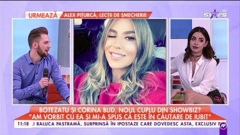 Cătălin Botezatu şi Corina Bud, noul cuplu din showbizul românesc: ”Da, sunt îndrăgostit de ea!”