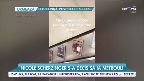 Nicole Scherzinger se plimba cu metroul