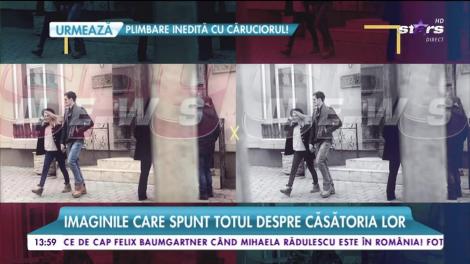 Andreea Bălan și George Burcea, de mână la Starea Civilă! Avem imaginile care spun totul despre căsătoria lor!