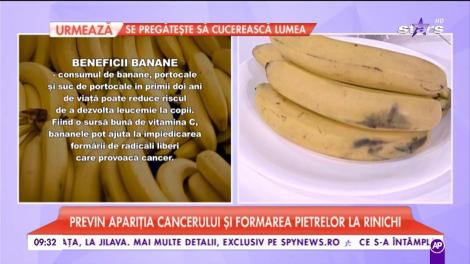 O banană pe zi te ţine departe de doctor
