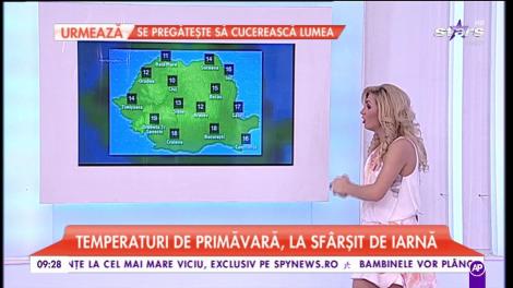 Meteo! Temperaturi de primăvară, la sfârşit de iarnă
