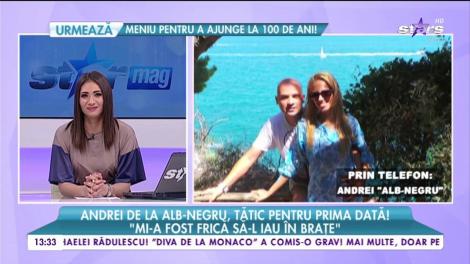 Andrei de la Alb Negru a devenit tătic, mai repede decât se aștepta: "Eram pe scenă cand am aflat. Am leșinat...". Ce nume va purta micuțul?