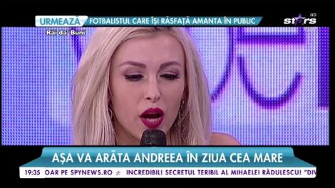 Andreea Bălan a îmbrăcat rochia de mireasă!