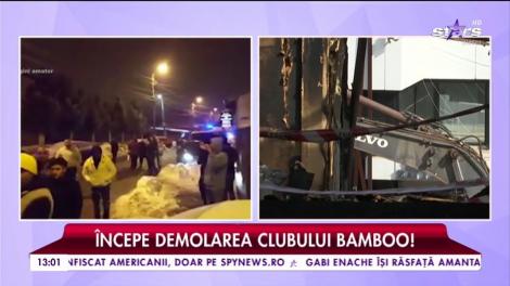 A început demolarea clubului Bamboo!