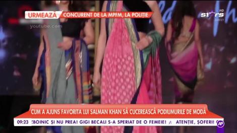 Iulia V&acirc;ntur, apariţie de milioane pe un catwalk! Imagini nedifuzate cu iubita lui Salman Khan din India