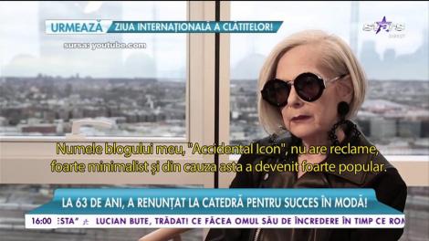 Fashion-bloggerița care le dă clasă tinerelor. La 63 de ani, a renunțat la catedră pentru succes în modă