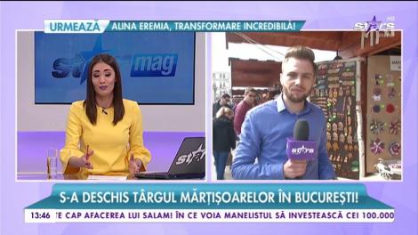 Sărbătoarea primăverii bate la ușă. S-a deschis târgul mărțișoarelor în București