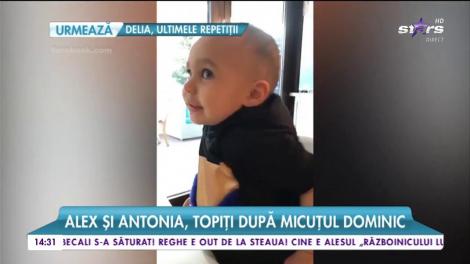 Antoani și Velea, topiți după micuțul Dominic. Băiețelul face furori pe paginile de socializare ale părinților