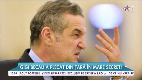 Gigi Becali a plecat din ţară în mare secret!