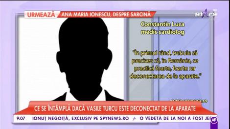 Starea de sănătate a lui Vasile Turcu nu prezintă niciun fel de modificare. Fostul acţionar de la Dinamo este în comă profundă