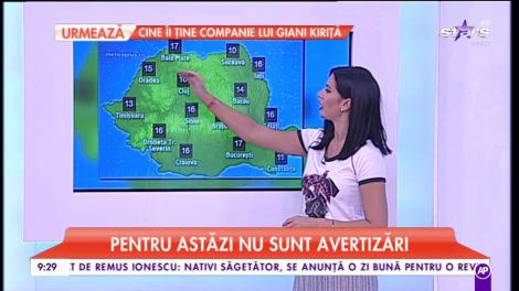 Nu sunt avertizări meteorologice, toate codurile au plecat în vacanţă şi vor lăsa soarele să îşi facă de cap