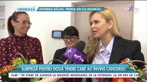 Dj Wanda și Paula Chirilă, gest emoționant! Surpriză pentru două tinere care au învins cancerul!