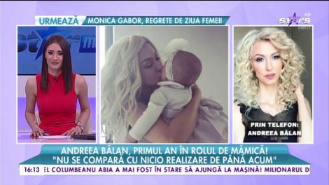 Andreea Bălan, primul an în rolul de mămică!