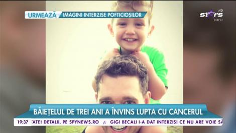 Băiețelul de trei ani al unui celebru artist a învins cancerul