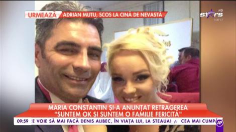 Maria Constantin și-a anunțat retragerea din lumea muzicii