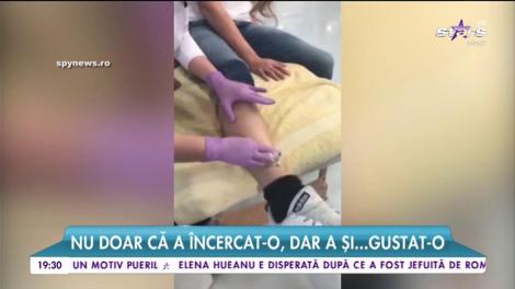 Cea mai nouă metodă de epilare! Răzvan Botezatu s-a epilat ÎN DIRECT!