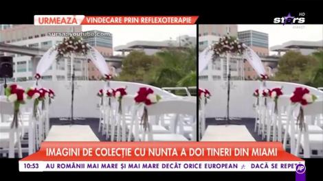 Doi tineri din Miami au făcut o nuntă de vis pe un yacht imens!