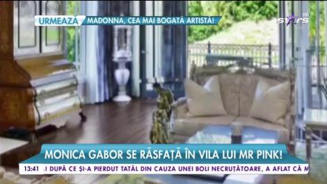 Monica Gabor se răsfață în vila lui Mr.Pink! În ce lux trăiește fosta doamnă Columbeanu!
