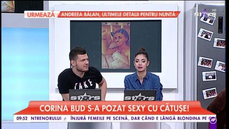 Corina Bud s-a pozat sexy cu cătuşe!