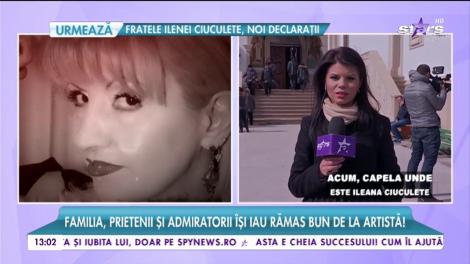 Durere fără margini la catafalcul Ilenei Ciuculete!