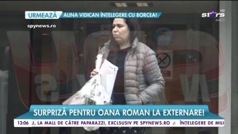 Surpriză pentru Oana Roman la externare!
