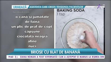 Brioşe cu blat de banană, desertul căruia nu îi poți rezista! Interzis pofticioșilor!