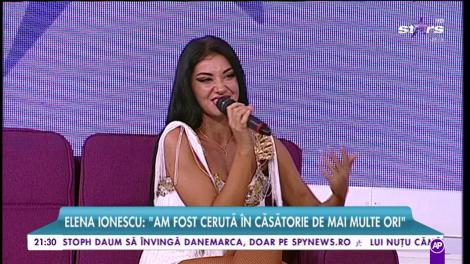 Elena Ionescu: ”Am fost cerută în căsătorie de mai multe ori”