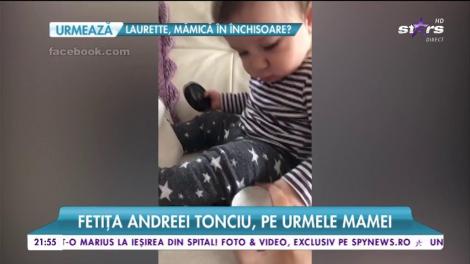 Fetiţa Andreei Tonciu, extrem de pasionată de trusa de machiaj