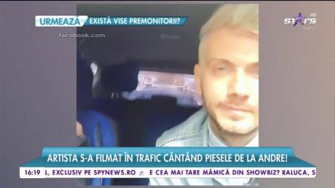 Andreea Bălan, total schimbată cu noul look! Artista s-a filmat în trafic cântând hiturile de la Andre! "Liberă la mare", cum sună!
