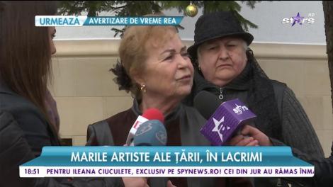 Vestea morţii Ilenei Ciuculete i-a şocat pe colegii de scenă. Cu durere în glas, nu și-au stăpânit lacrimile