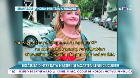 Legătura dintre data naşterii şi moartea Ilenei Ciuculete: "Timpul ei de plecare nu era acum. Nu-l cunoștea pe Cornel, nu s-ar fi căsătorit cu el, dar trăia pâna la 80 de ani"