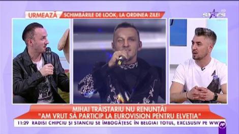 Mihai Trăistariu, marele învins din Finala Eurovision România: "Am vrut să particip pentru Elveţia!"