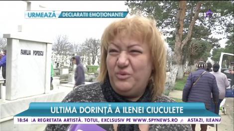 Distrus de durere, Cornel Galeș s-a ocupat de ultima dorință a Ilenei Ciuculete, spusă lui, pe patul de spital!