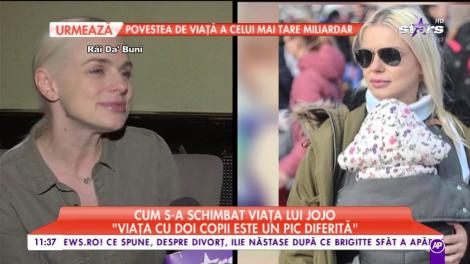 Cum s-a schimbat viața lui Jojo: ”Viața cu doi copii este un pic diferită”