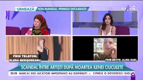 Elena Merişoreanu, arătată cu degetul după ce pozat-o pe Ileana Ciuculete în sicriu. Cântăreața explică: "Am făcut fotografia după ce..."