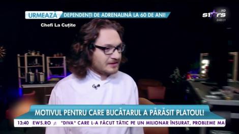 Florin Dumitrescu a plecat de la "Chefi la Cuţite"! Motivul pentru care bucătarul a părăsit platoul!