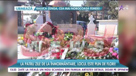 Ce se întâmplă la mormântul Ilenei Ciuculete! La patru zile de la înmormântare, locul este plin de flori!