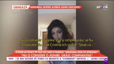 Cristina Ich îi pune la punct pe toți cei care o numesc "Angelina Jolie de România"