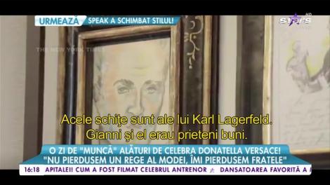 O zi de "muncă" alături de celebra Donatella Versace!