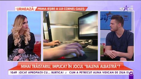 Tentație periculoasă? Mihai Trăistariu, implicat în jocul "Balena Albastră?"