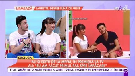 Totul despre împăcarea lui Edith şi Ali! "Eram emoţionaţi, uşor stângaci!" Cine a făcut primul pas și cum a rămas Geo pe dinafară