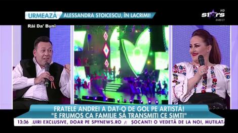 Fratele Andrei a dat-o de gol pe artistă!