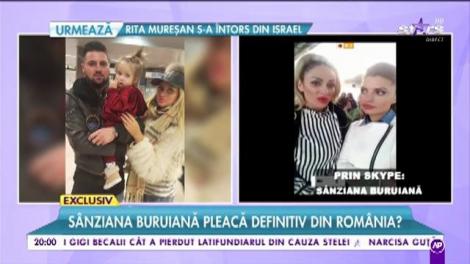 Zânziana Buruiană, departe de casă. Apare la TV, zâmbește frumos și este plătită bine