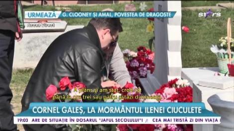 Cornel Galeș, la mormântul Ilenei Ciuculete! Soțul regretatei artiste, distrus de durere!