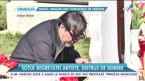 Distrus de durere. Cum a fost surprins soțul Ilenei Ciuculete în fața mormântului regretatei artiste!