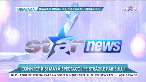 Connect-r şi Maya spectacol pe străzile Parisului